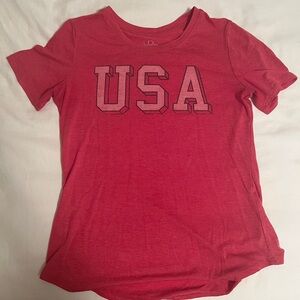 Red USA Graphic T-Shirt
